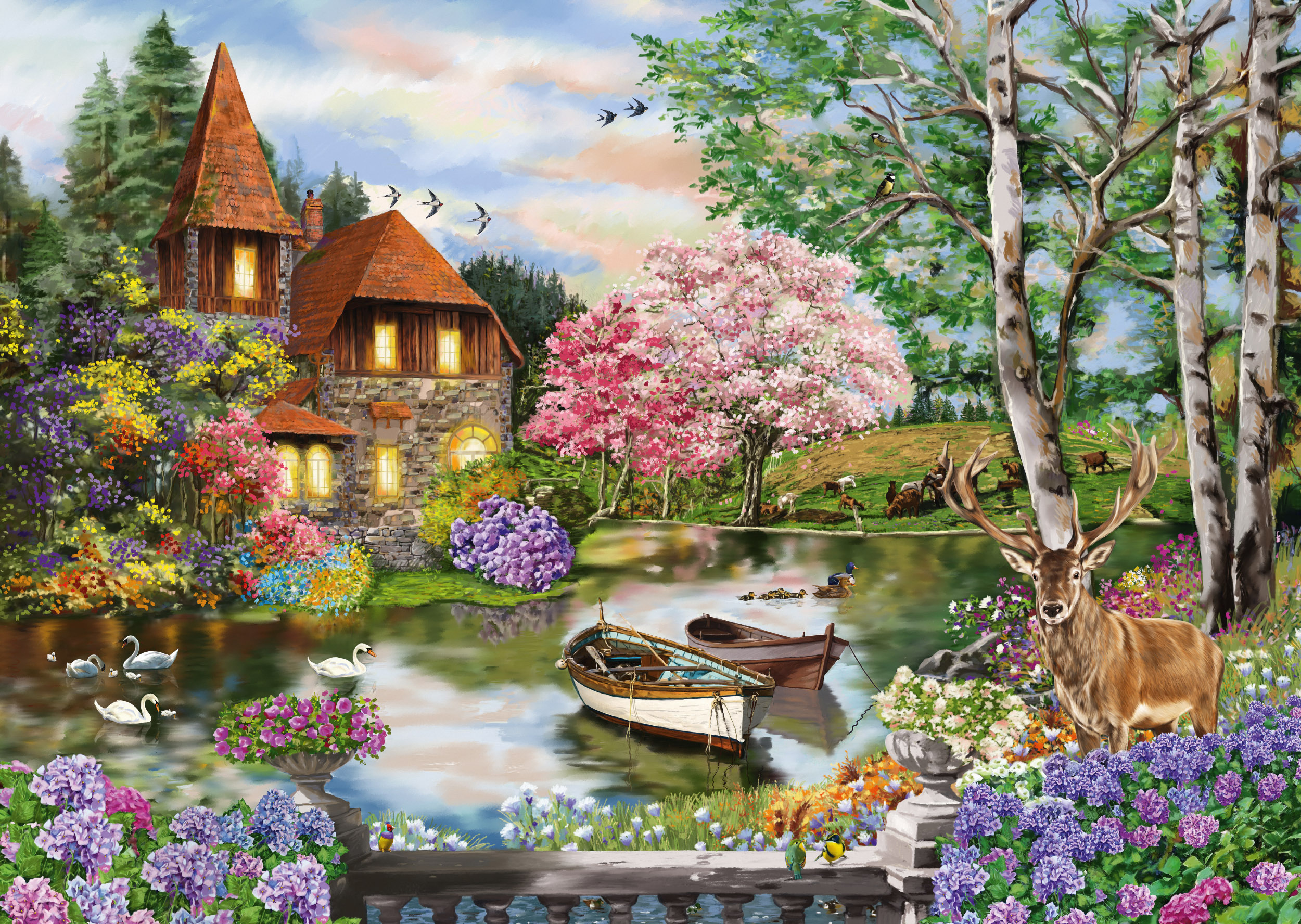 Maison au bord du lac