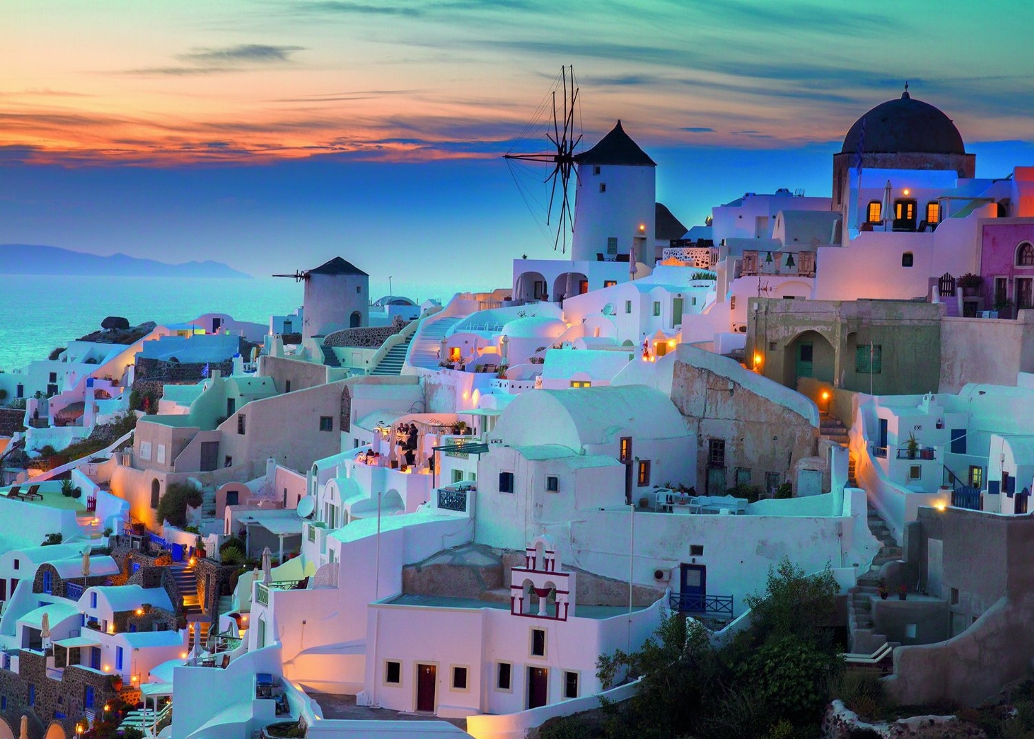 Soirée à Santorini