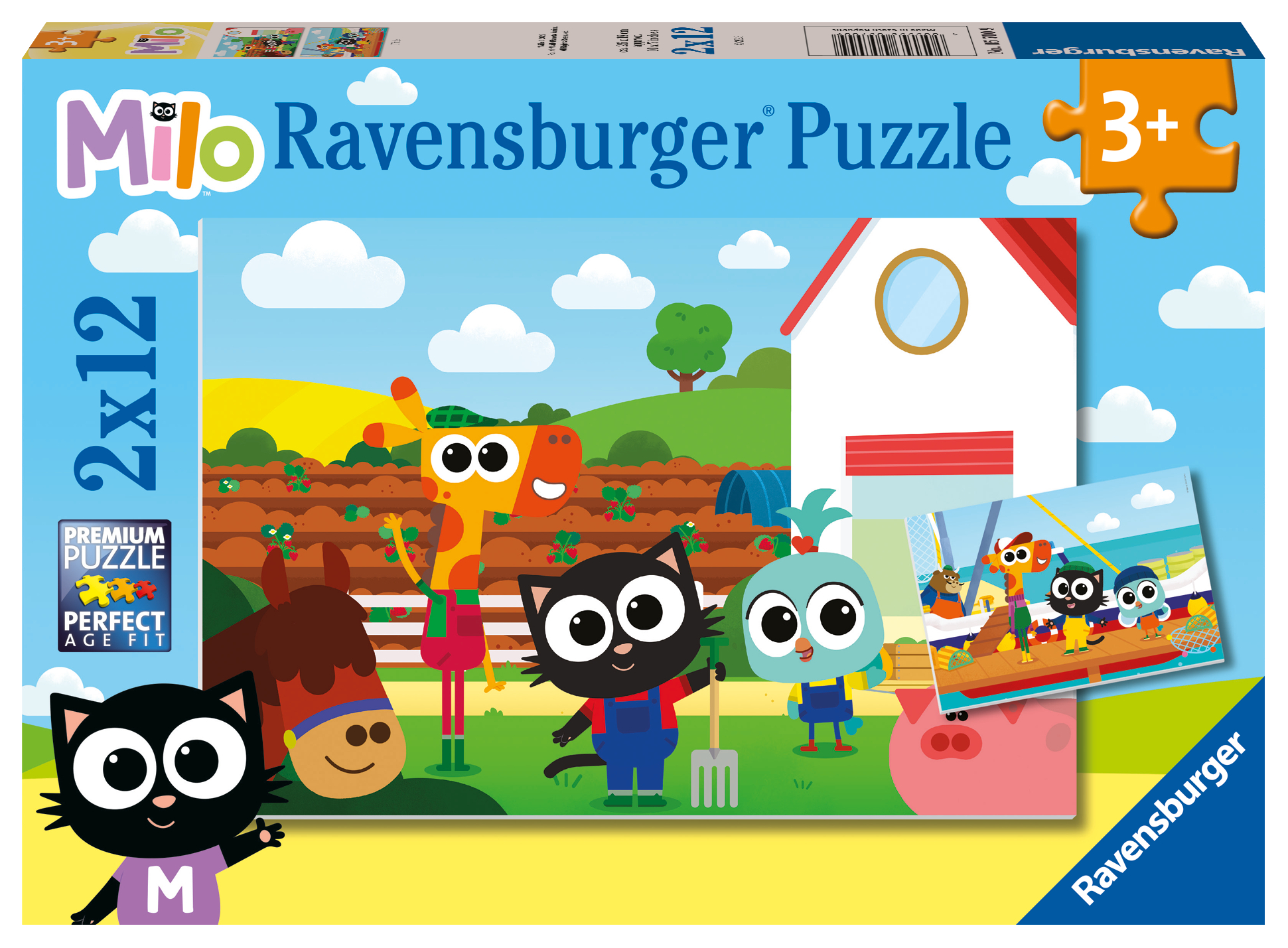 2 Puzzles - Ferme & Pêcheur Milo