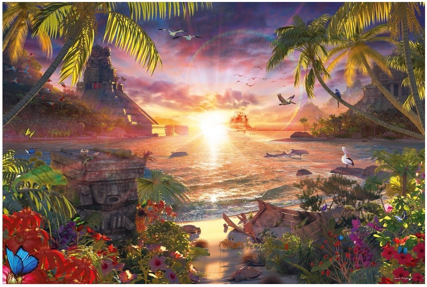 Paradis au Soleil Couchant