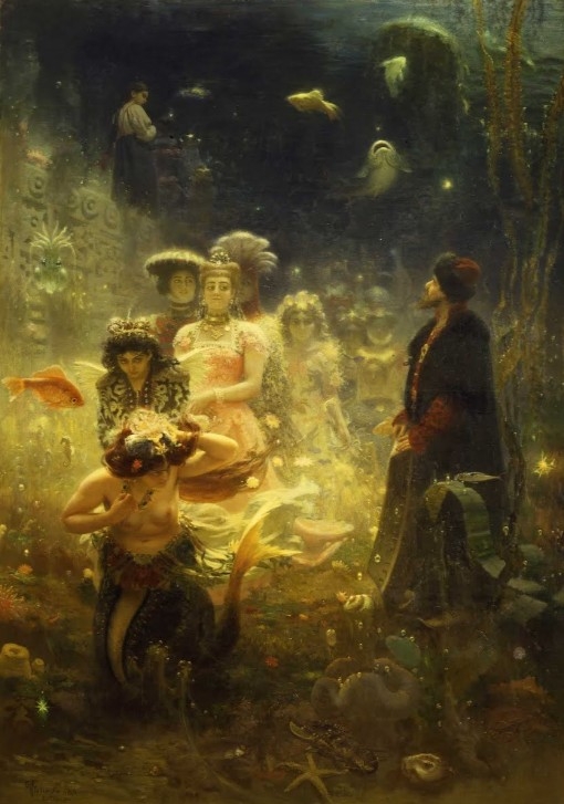 Ilia Répine : Sadko dans le Royaume Subaquatique, 1876