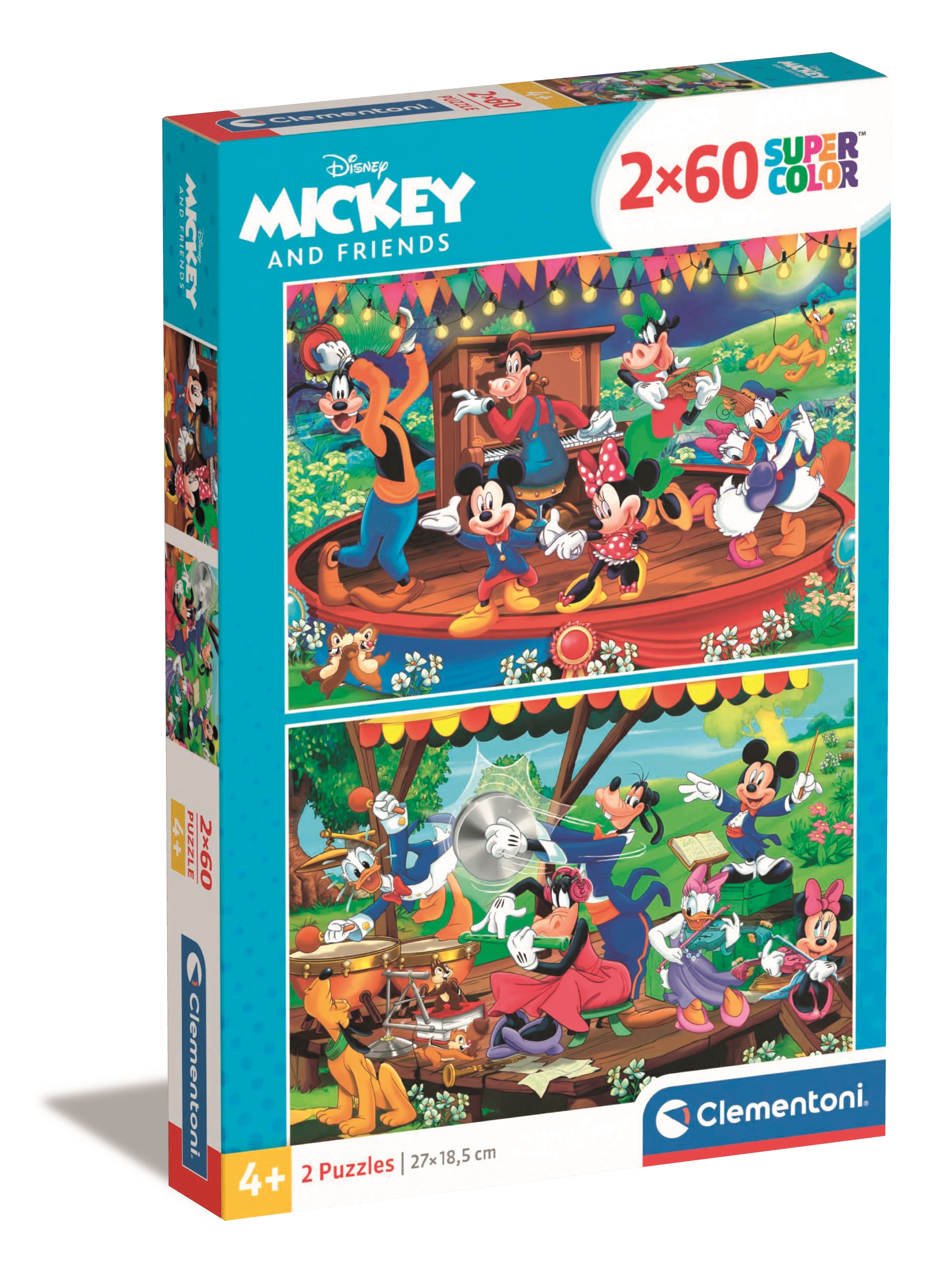 2 Puzzles - Mickey and Friends - 2x60 Pièces