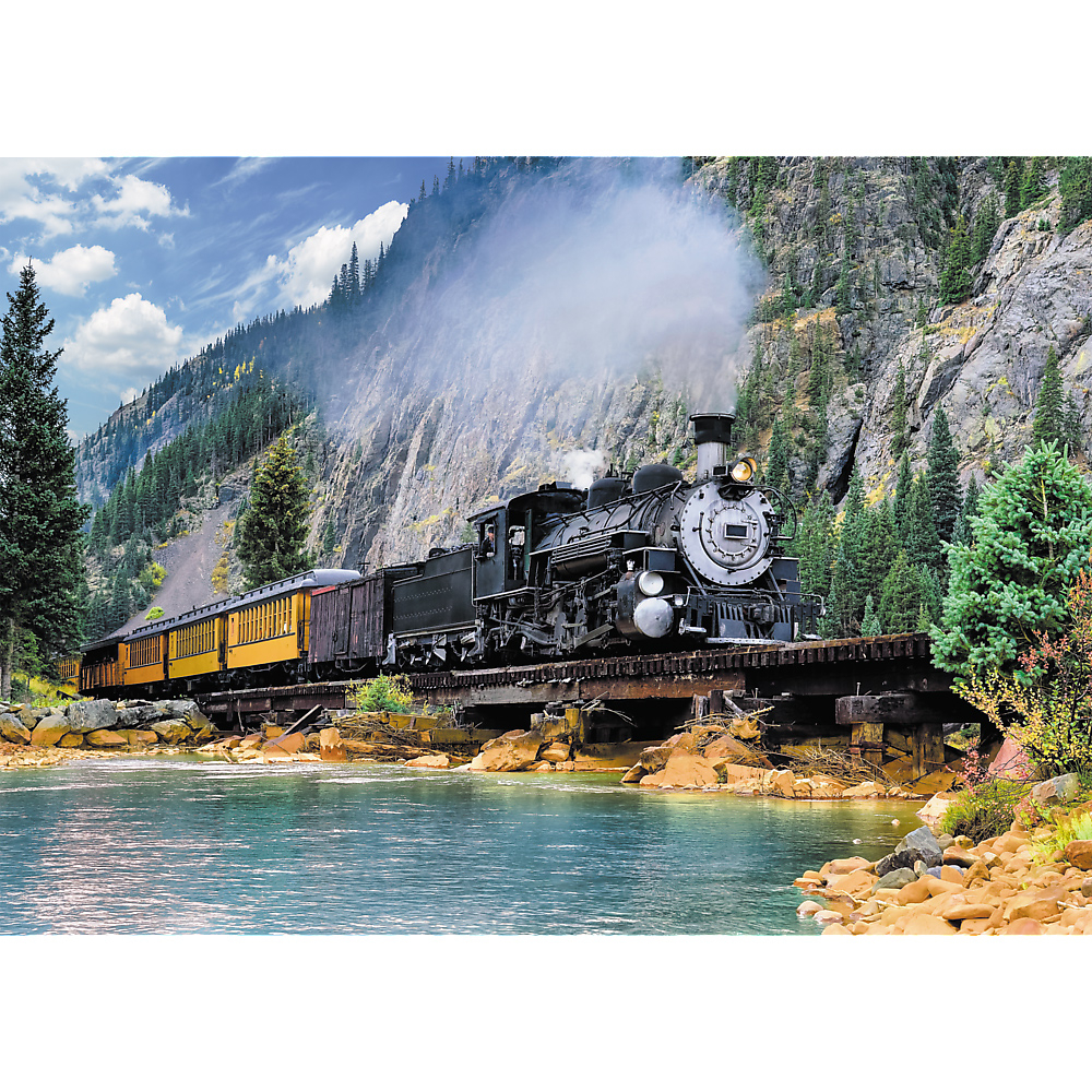 Train dans la Montagne