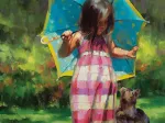 Pièces XXL - The Teal Umbrella