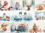 Animaux à Noël