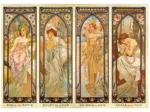 Mucha Alphonse - Les Moments de la Journée