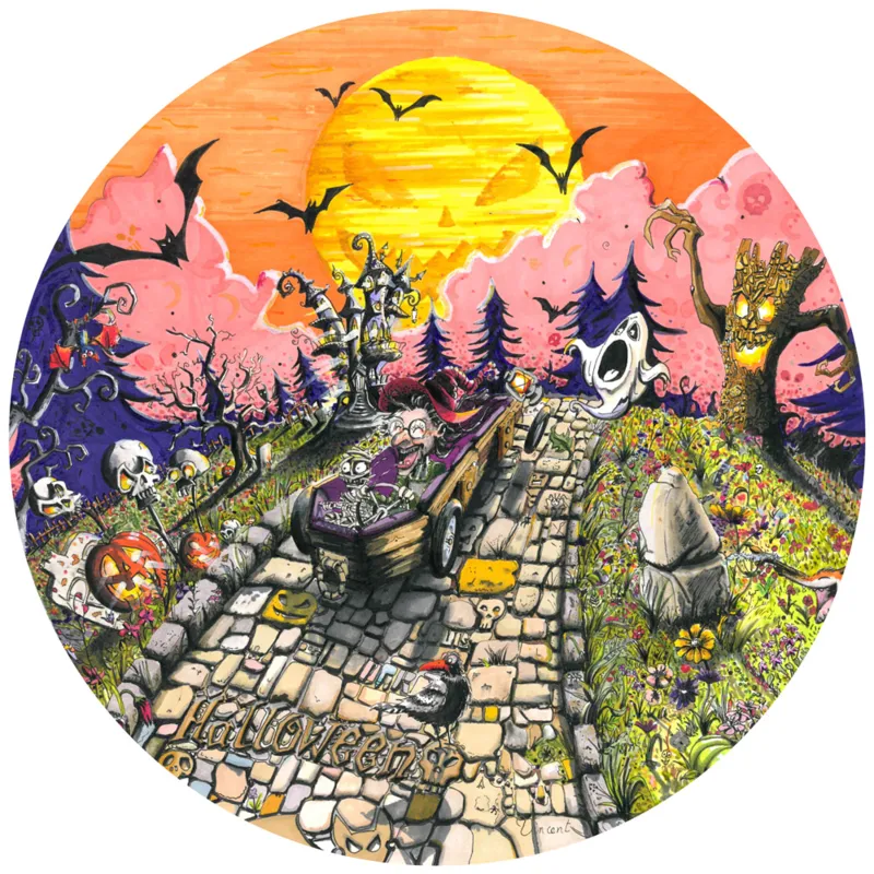 Puzzle Rond - Halloween