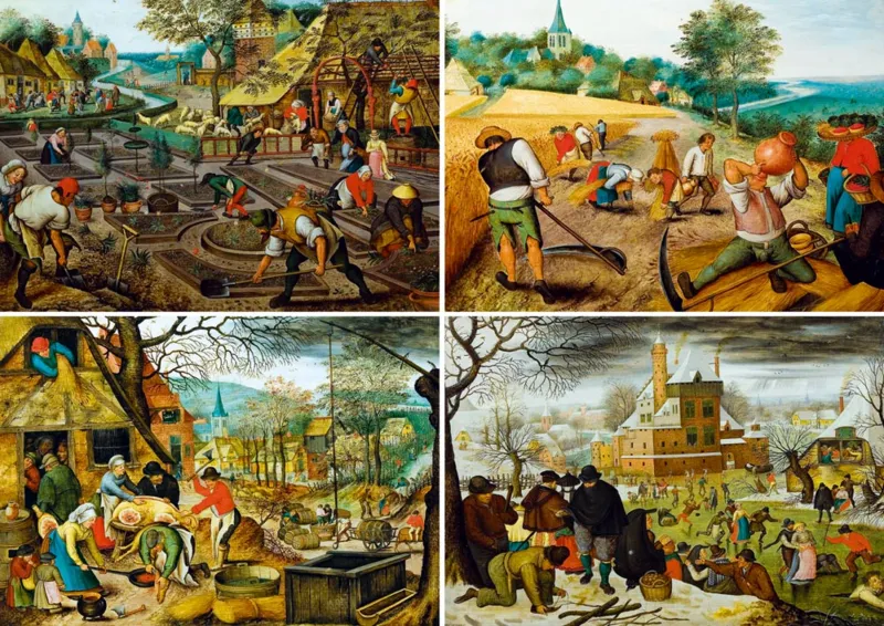 Pieter Brueghel the Younger - The Four Seasons