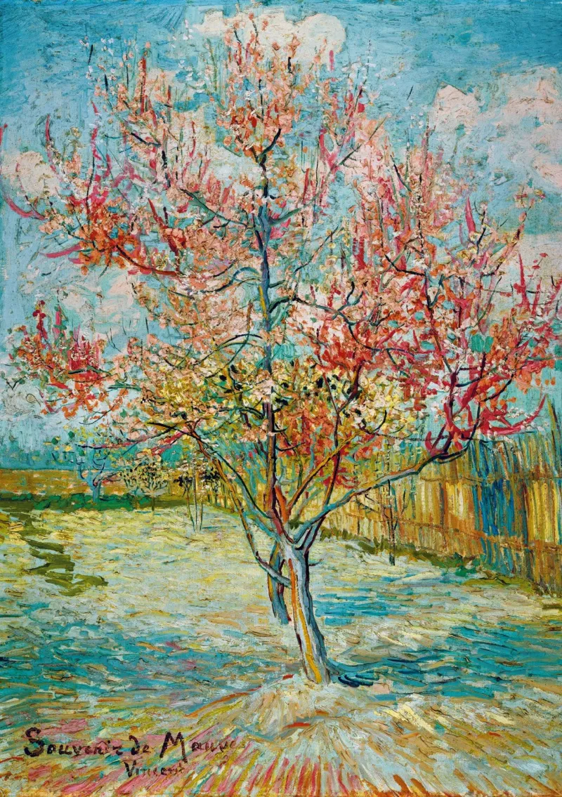 Vincent Van Gogh - Pink Peach Trees (Souvenir de Mauve), 1888
