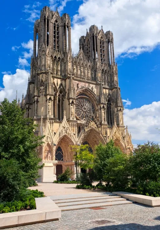 Vue sur la Cathédrale de Reims