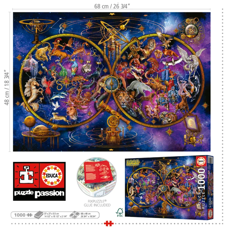Puzzle Néon - Constellations