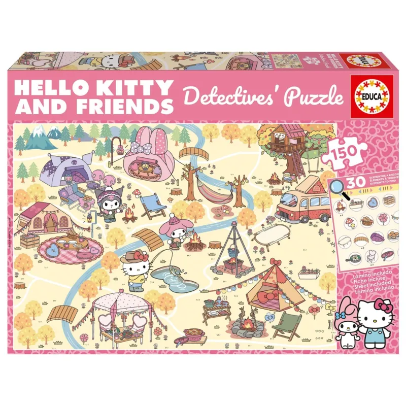 Pièces XXL - Detective Puzzle - Hello Kitty & Friends