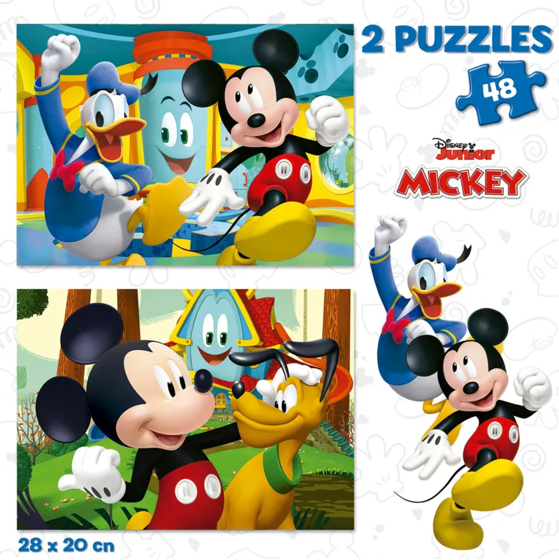 2 Puzzles - Mickey Mouse Fun House