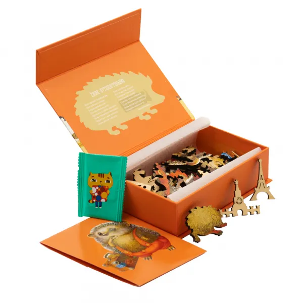 Puzzle en Bois - Le Hérisson Voyageur
