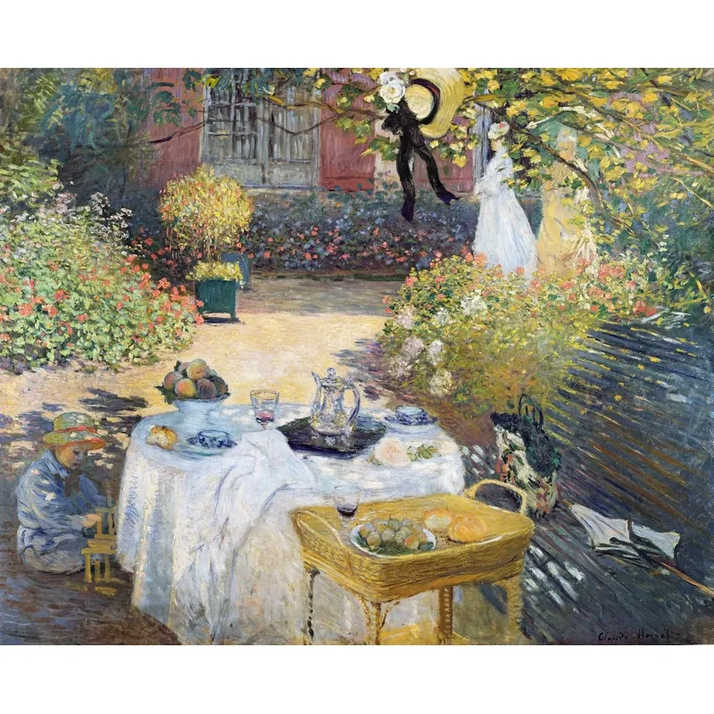 Puzzle en Bois Découpé à la Main - Claude Monet - Le Déjeuner