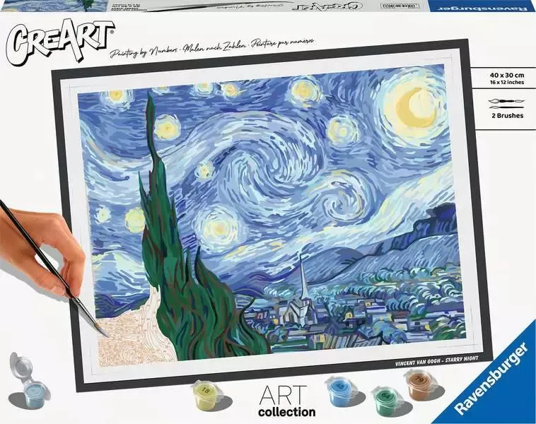 Peinture au Numéro - CréArt - Art Collection - Van Gogh - La nuit étoilée
