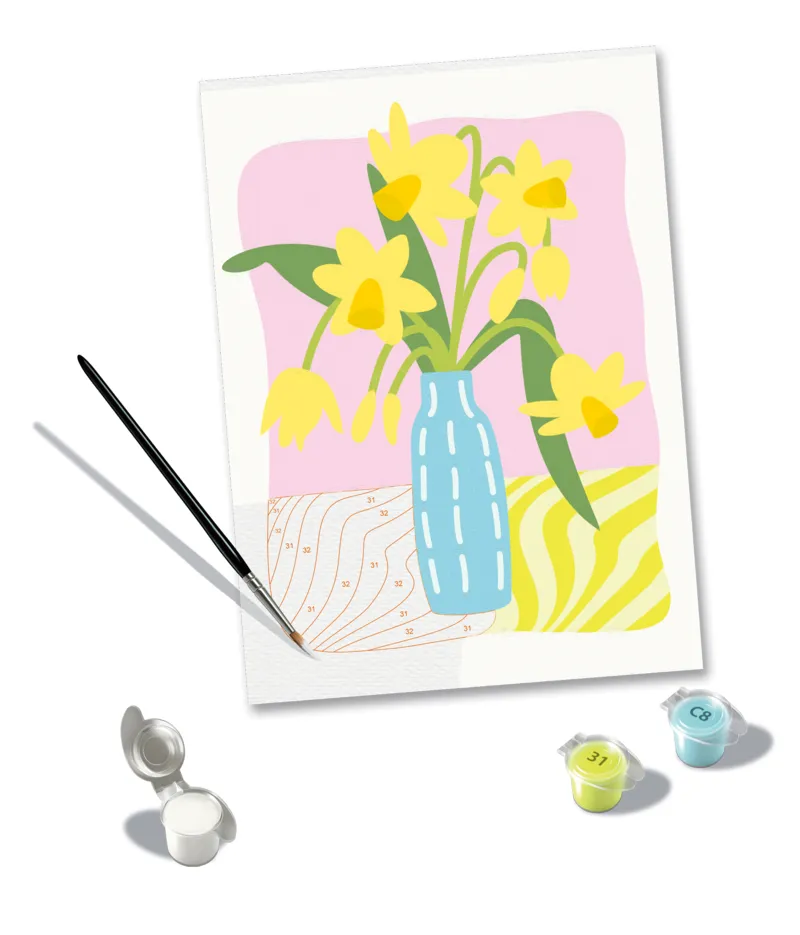 Peinture au Numéro - CréArt - Jonquilles