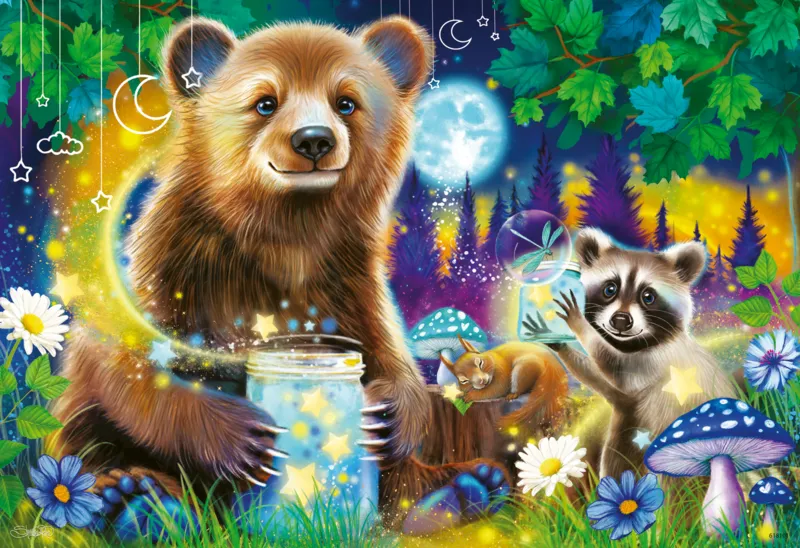 2 Puzzles - Adorables Amis des Bois