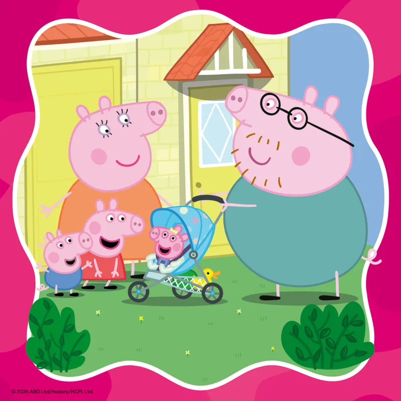 3 Puzzles - La famille d'abord ! - Peppa Pig
