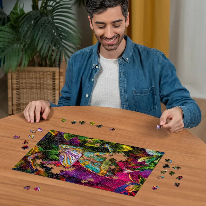 Caméléon - Puzzle Highlight - Animaux Colorés