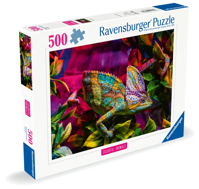 Caméléon - Puzzle Highlight - Animaux Colorés