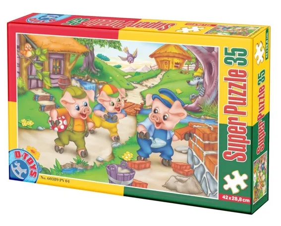 Pièces XXL : Les 3 petits cochons