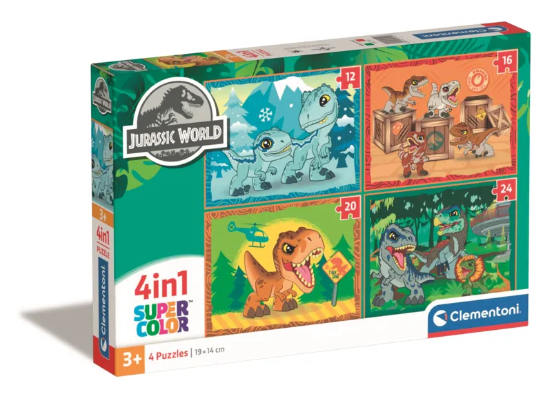Puzzle 4 En 1 - Jurassic World