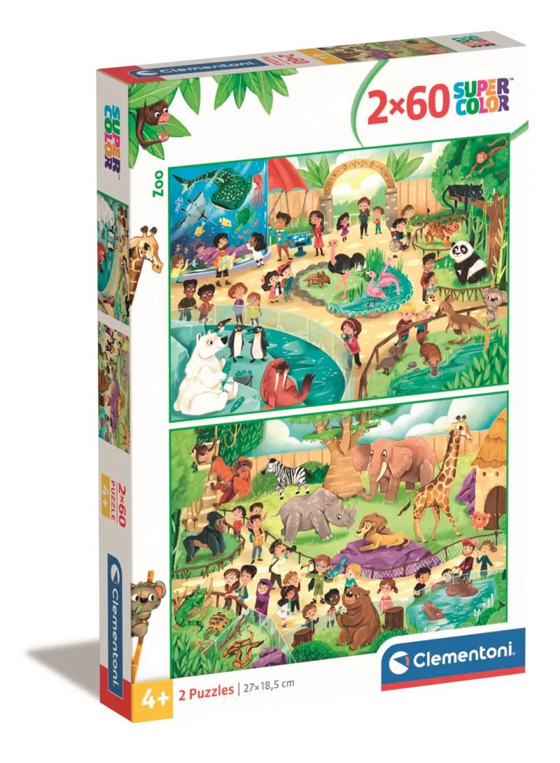 2 puzzles - Zoo - 2x60 Pièces