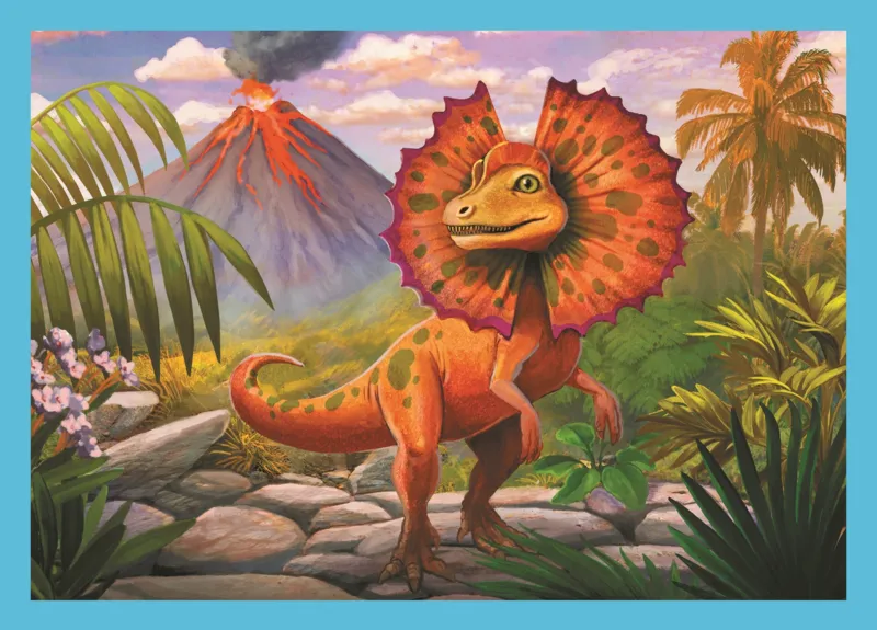 4 Puzzles - Dinosaures Uniques