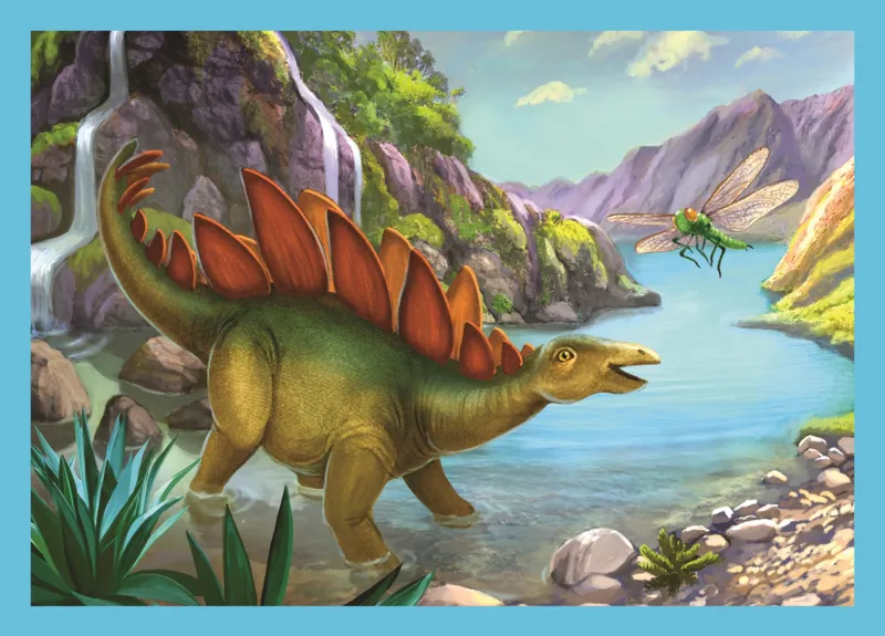 4 Puzzles - Dinosaures Uniques
