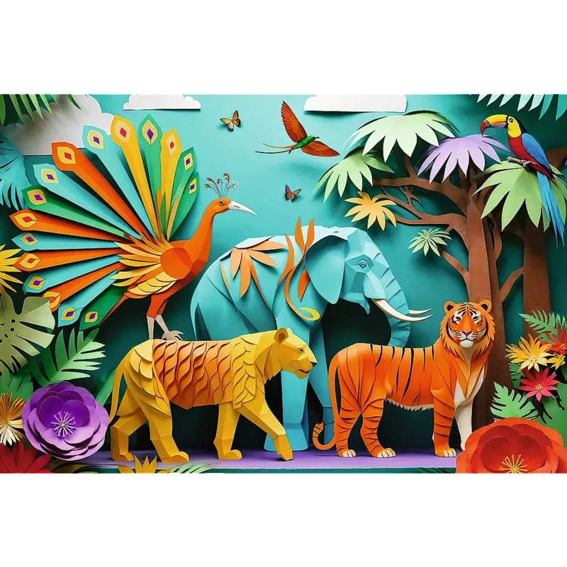 40e Anniversaire Trefl - Paper Art - Jungle