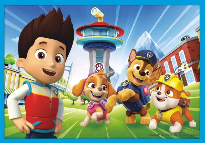 10 Puzzles - The brave Paw Patrol team