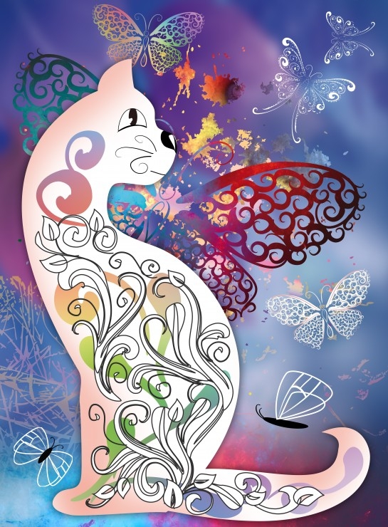 Le Chat et les Papillons