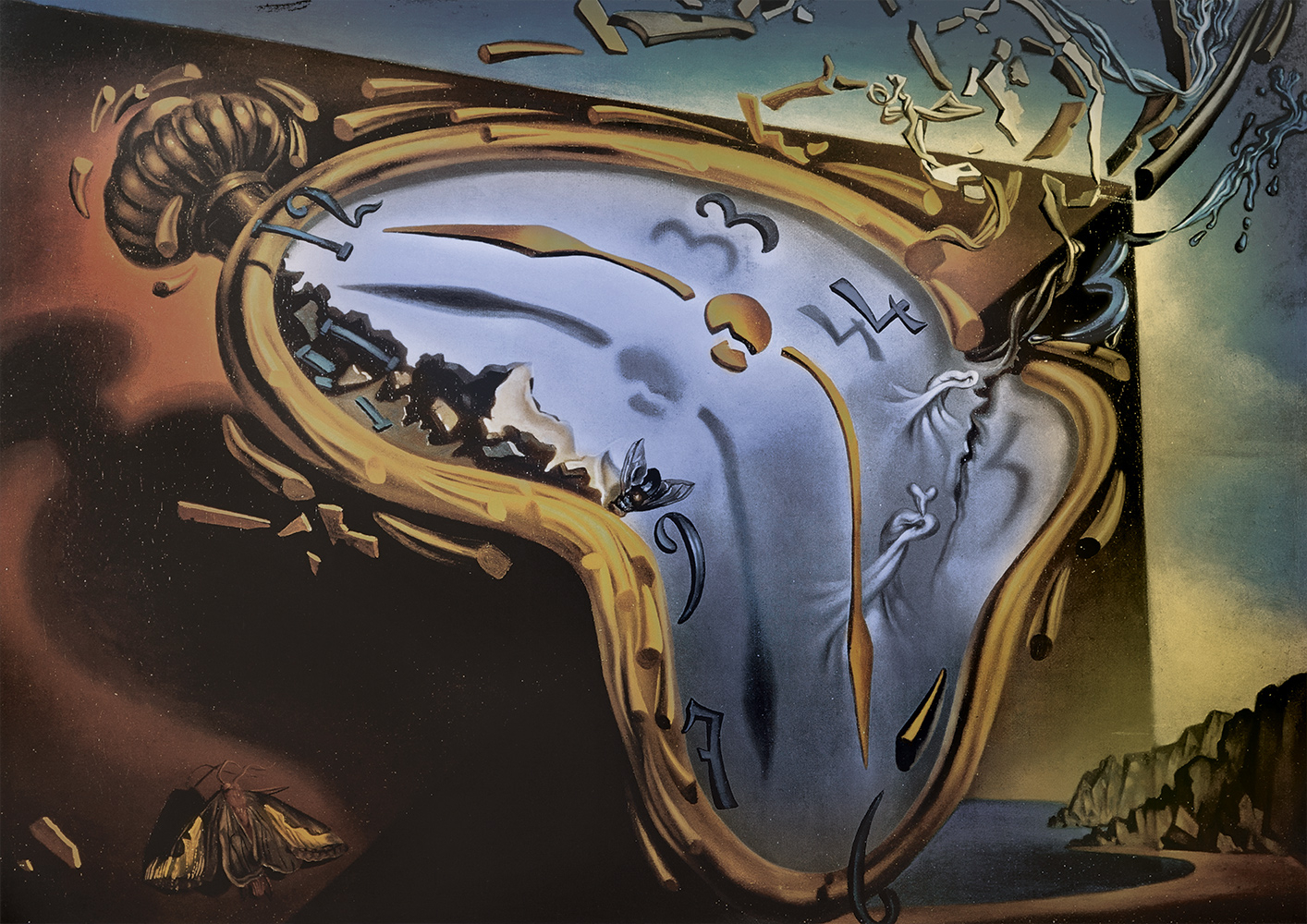 Salvador Dalí - Soft Watch Exploding in 888 Particles after Twenty Years of Total Immobility, c.1954