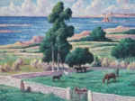 Maximilien Luce - L'Île à bois, Kermouster, Lézardrieux, 1914
