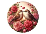 Puzzle Rond - Roses et Amour
