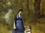 Jean-Baptiste-Camille Corot : Madame Stumpf et sa fille, 1872