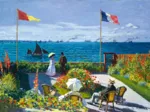 Claude Monet - Garden at Sainte-Adresse, 1867