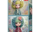 2 Puzzles - Filles Fleuries