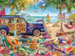 Une Plage Haute en Couleur
