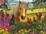 Mignons Visiteurs dans la Prairie