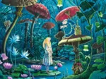 Puzzle en Bois Découpé à la Main - Alice Au Pays Des Merveilles
