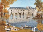 Puzzle en Bois Découpé à la Main - Le Chateau De Chenonceau