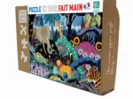 Puzzle en Bois Découpé à la Main - Nuit Dans La Jungle