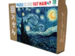 Puzzle en Bois Découpé à la Main - Vincent Van Gogh - Nuit Etoilée
