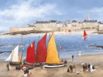 Puzzle en Bois Découpé à la Main - Les Remparts De Saint-Malo