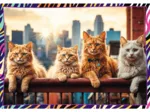 4 Puzzles - Animaux Drôles