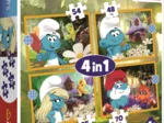 4 Puzzles - La Vie Dans Le Village Des Schtroumpfs