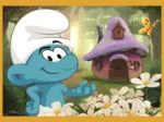 4 Puzzles - La Vie Dans Le Village Des Schtroumpfs