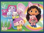 4 Puzzles - Playful Cats + 1 Poster